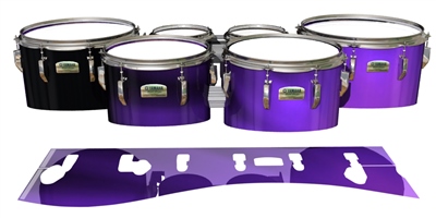 Yamaha 8200 Field Corps Tenor Drum Slips - Purple Light Rays (Themed)