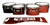 Yamaha 8200 Field Corps Tenor Drum Slips - Red Light Rays (Themed)