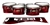 Yamaha 8200 Field Corps Tenor Drum Slips - Red Smokey Clouds (Themed)