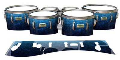 Yamaha 8200 Field Corps Tenor Drum Slips - Rocky Sea (Blue)