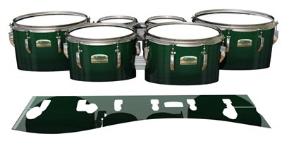 Yamaha 8200 Field Corps Tenor Drum Slips - Sea Slate Maple (Green)