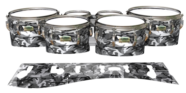 Yamaha 8200 Field Corps Tenor Drum Slips - Siberian Traditional Camouflage (Neutral)