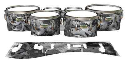 Yamaha 8200 Field Corps Tenor Drum Slips - Silver Gears(Themed)