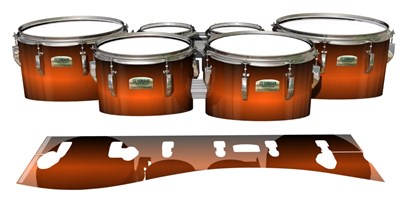 Yamaha 8200 Field Corps Tenor Drum Slips - Solar Flare (Orange)