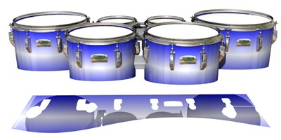 Yamaha 8200 Field Corps Tenor Drum Slips - Spinnaker Blue (Blue)