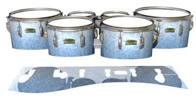 Yamaha 8200 Field Corps Tenor Drum Slips - Stay Frosty (Blue)