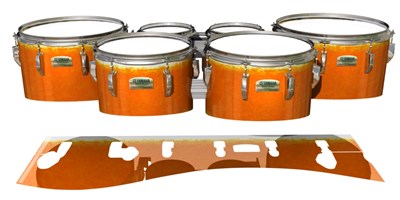 Yamaha 8200 Field Corps Tenor Drum Slips - Sunkiss (Orange)