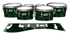 Yamaha 8200 Field Corps Tenor Drum Slips - Wave Brush Strokes Green and Black (Green)