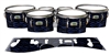 Yamaha 8200 Field Corps Tenor Drum Slips - Wave Brush Strokes Navy Blue and Black (Blue)