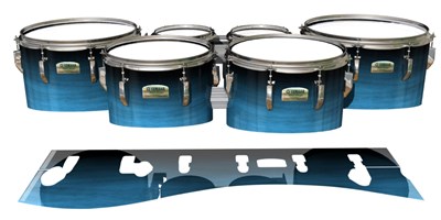 Yamaha 8200 Field Corps Tenor Drum Slips - Zircon Blue Stain (Blue)