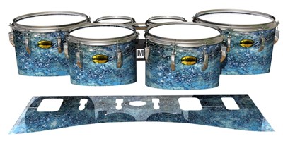 Yamaha 8300 Field Corps Tenor Drum Slips - Aeriform (Blue)