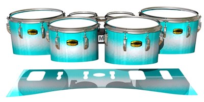 Yamaha 8300 Field Corps Tenor Drum Slips - Aqua Wake (Aqua)