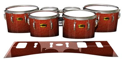 Yamaha 8300 Field Corps Tenor Drum Slips - Autumn Fade (Orange)