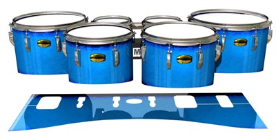 Yamaha 8300 Field Corps Tenor Drum Slips - Bermuda Blue (Blue)