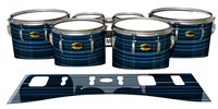 Yamaha 8300 Field Corps Tenor Drum Slips - Blue Horizon Stripes (Blue)