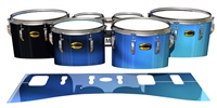 Yamaha 8300 Field Corps Tenor Drum Slips - Blue Light Rays (Themed)