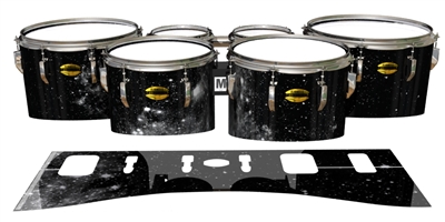 Yamaha 8300 Field Corps Tenor Drum Slips - BW Galaxy (Themed)