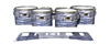 Yamaha 8300 Field Corps Tenor Drum Slips - Chaos Brush Strokes Navy Blue and White (Blue)