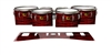 Yamaha 8300 Field Corps Tenor Drum Slips - Chaos Brush Strokes Red and Black (Red)