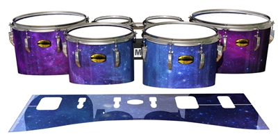 Yamaha 8300 Field Corps Tenor Drum Slips - Colorful Galaxy (Themed)