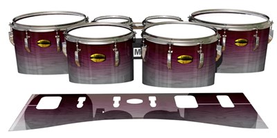 Yamaha 8300 Field Corps Tenor Drum Slips - Cranberry Stain (Red)