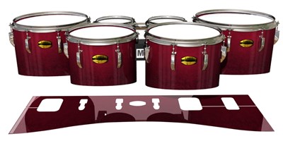 Yamaha 8300 Field Corps Tenor Drum Slips - Crimson Depth (Red)