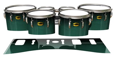 Yamaha 8300 Field Corps Tenor Drum Slips - Deep Viridian Fade (Green)