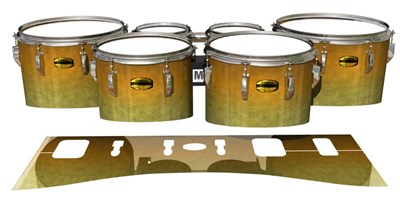 Yamaha 8300 Field Corps Tenor Drum Slips - Desert Heat (Yellow)