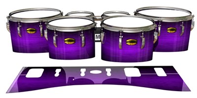 Yamaha 8300 Field Corps Tenor Drum Slips - Distant Galaxy Fade (Purple)