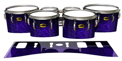 Yamaha 8300 Field Corps Tenor Drum Slips - Electric Purple Rosewood (Purple)