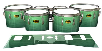 Yamaha 8300 Field Corps Tenor Drum Slips - Elusive Green Fade (Green)