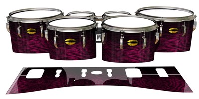 Yamaha 8300 Field Corps Tenor Drum Slips - Festive Pink Rosewood (Pink)