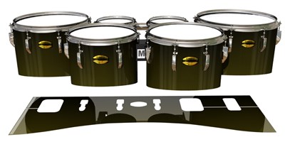 Yamaha 8300 Field Corps Tenor Drum Slips - Gold Carbon Fade (Yellow)