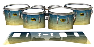 Yamaha 8300 Field Corps Tenor Drum Slips - Guardsmen Beach (Blue)