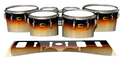 Yamaha 8300 Field Corps Tenor Drum Slips - Historic Dawn (Orange)