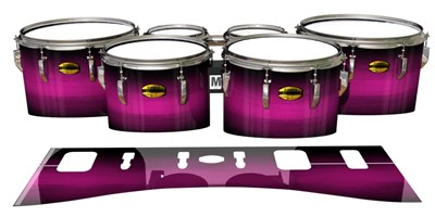 Yamaha 8300 Field Corps Tenor Drum Slips - Hot Pink Stain Fade (Pink)