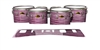 Yamaha 8300 Field Corps Tenor Drum Slips - Lateral Brush Strokes Maroon and White (Red)