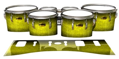 Yamaha 8300 Field Corps Tenor Drum Slips - Lemon Gold (Yellow)