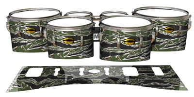 Yamaha 8300 Field Corps Tenor Drum Slips - Liberator Tiger Camouflage (Green)