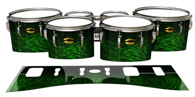 Yamaha 8300 Field Corps Tenor Drum Slips - Mantis Green Rosewood (Green)