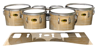 Yamaha 8300 Field Corps Tenor Drum Slips - Maple Woodgrain Plain (Neutral)