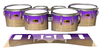 Yamaha 8300 Field Corps Tenor Drum Slips - Maple Woodgrain Purple Fade (Purple)