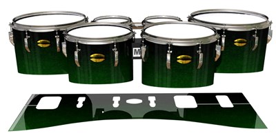 Yamaha 8300 Field Corps Tenor Drum Slips - Midnight Forest (Green)