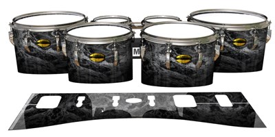 Yamaha 8300 Field Corps Tenor Drum Slips - Mountain GEO Marble Fade (Neutral)