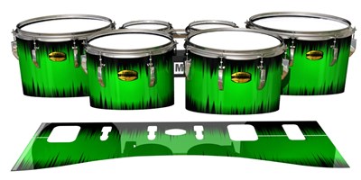 Yamaha 8300 Field Corps Tenor Drum Slips - Nightbreak (Green)