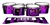 Yamaha 8300 Field Corps Tenor Drum Slips - Purple Vortex Illusion (Themed)