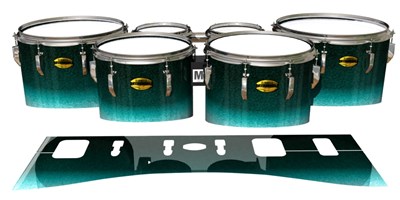 Yamaha 8300 Field Corps Tenor Drum Slips - Seaside (Aqua) (Green)