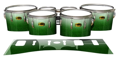 Yamaha 8300 Field Corps Tenor Drum Slips - Snowy Evergreen (Green)