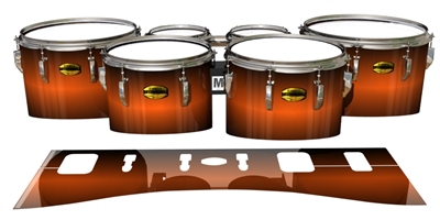 Yamaha 8300 Field Corps Tenor Drum Slips - Solar Flare (Orange)