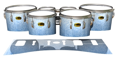 Yamaha 8300 Field Corps Tenor Drum Slips - Stay Frosty (Blue)